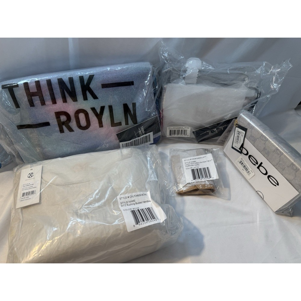NWT Designer Handbag Reseller Lot 5 Think Royln Bebe CXL Nicole Miller